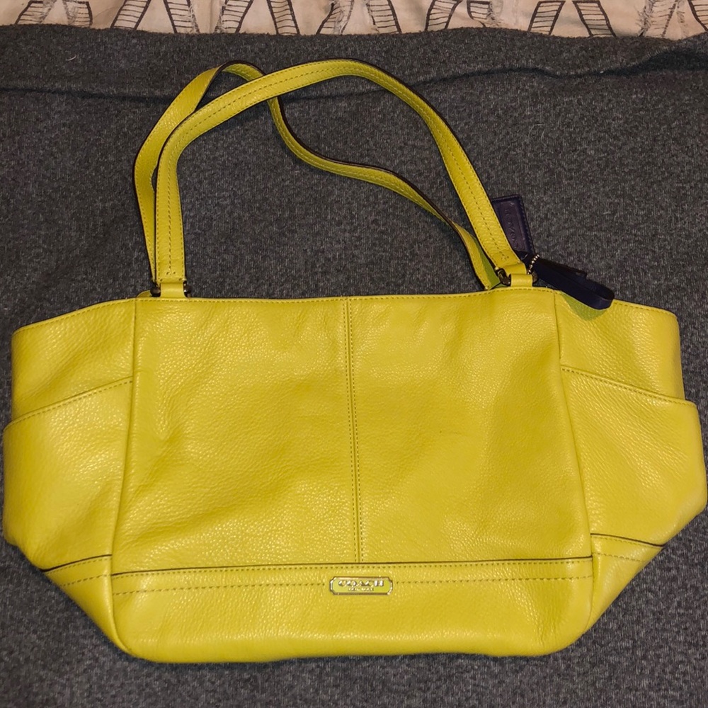 Green Coach Shoulder Bag